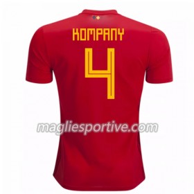Completo Calcio Belgio Kompany 4 Divisa Prima Mondiali 2018